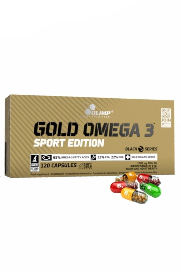 Gold Omega 3 Sport Edition 120 Kapsül Balık Yağı Yağ Asidi E Vitamini