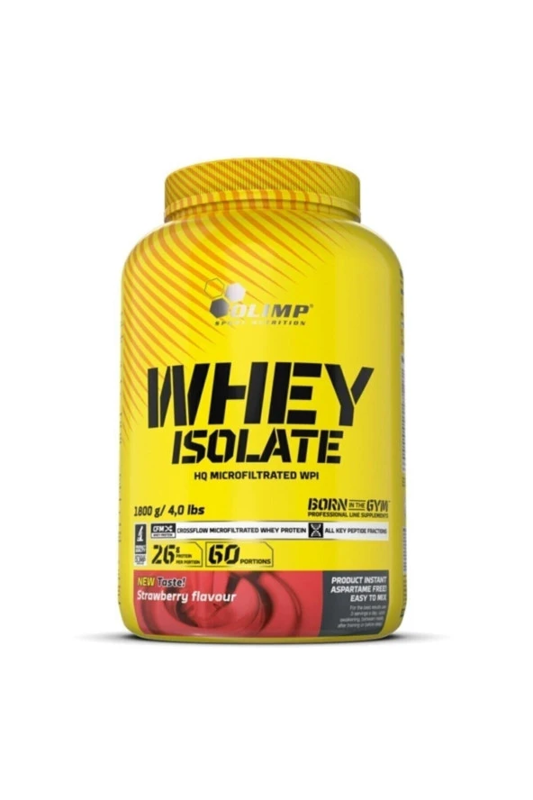 Isolate Whey Protein Tozu 1800 gr Izole Protein Çilekli