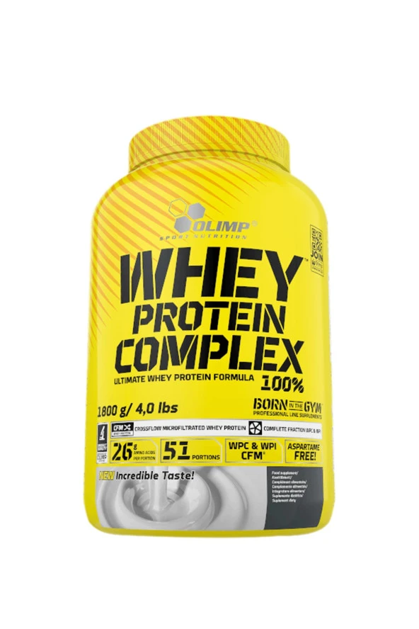 Whey Protein Complex Protein Tozu 1800gr - Beyaz Çikolata Ahududu Aromalı