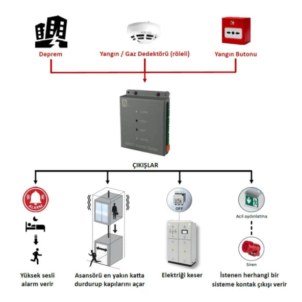 Atek ASM20 Sismik Deprem Sensörü - 2