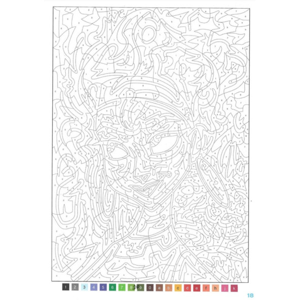 Profesyonel Sayılarla Boyama Kitabı (100 Boyama Sayfası) - 4