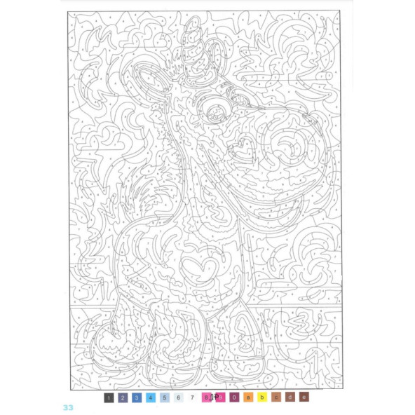 Profesyonel Sayılarla Boyama Kitabı (100 Boyama Sayfası) - 5