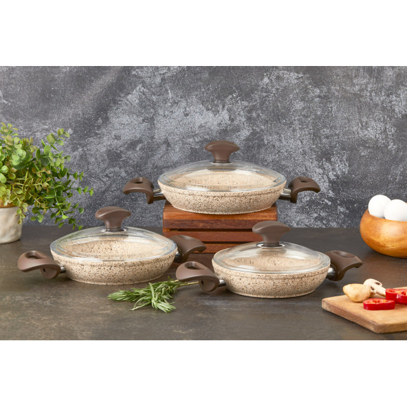 Falez Creamy 6 Parça Sahan Set