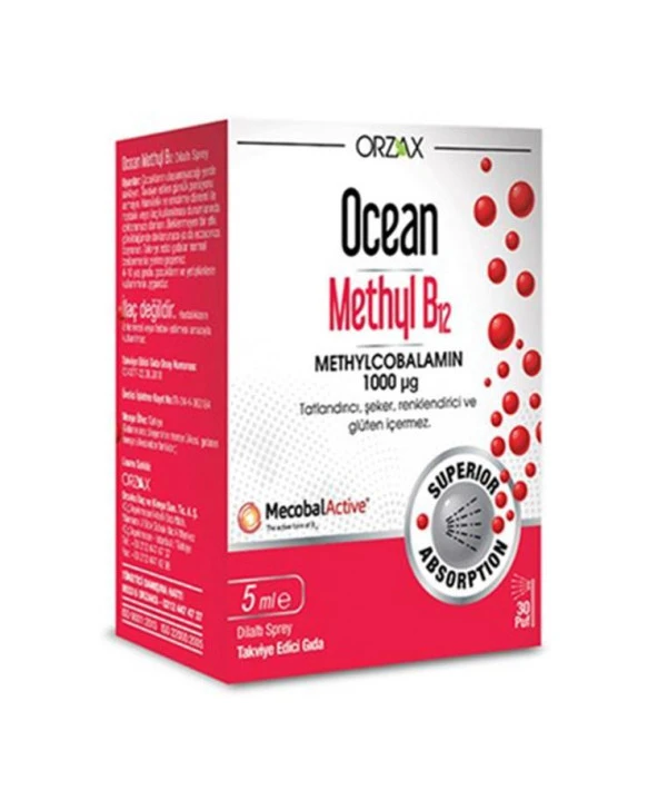 Ocean Methyl B12 Sprey 1000 Mg 5 ML