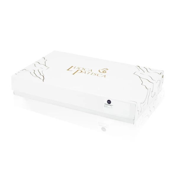 BASKILI SATEN ÇİFT KİŞİLİK NEVRESİM TAKIMI MELORY - Resim 5