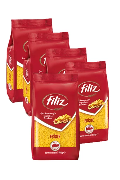 Filiz Erişte Makarna 500 gr x 5 adet ürün görseli