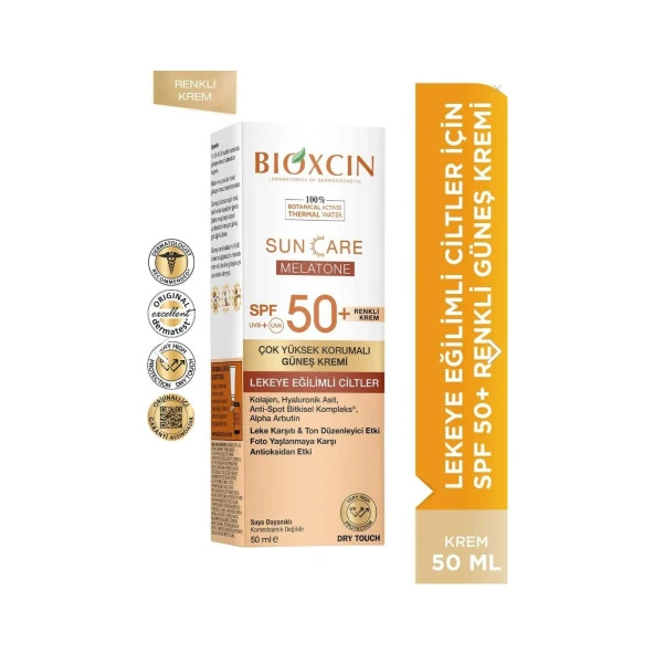 Bioxcin Sun Care Lekeye Eğilimli Ciltler İçin Çok Yüksek Korumalı Renkli Güneş Kremi 50 Spf