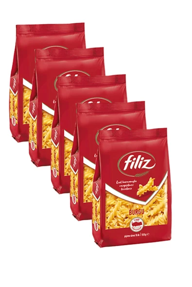 Filiz Burgu Makarna 500 gr x 5 adet ürün görseli