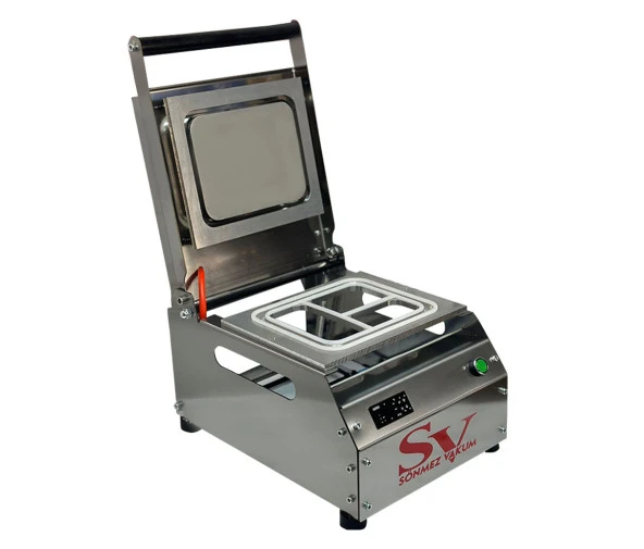 Sönmez Manuel Kase Kapatma 3 Gözlu Tabak Kapatma Makinesi Paslanmaz - 2