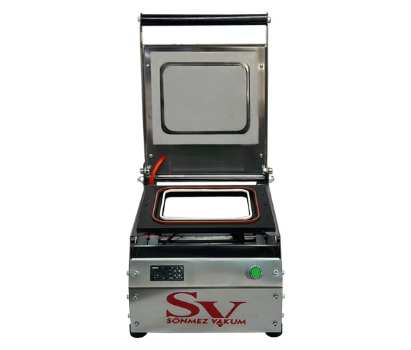 Sönmez SV 350 Manuel Tekli Kase Tabak Kapatma Makinesi Paslanmaz ürün görseli 1