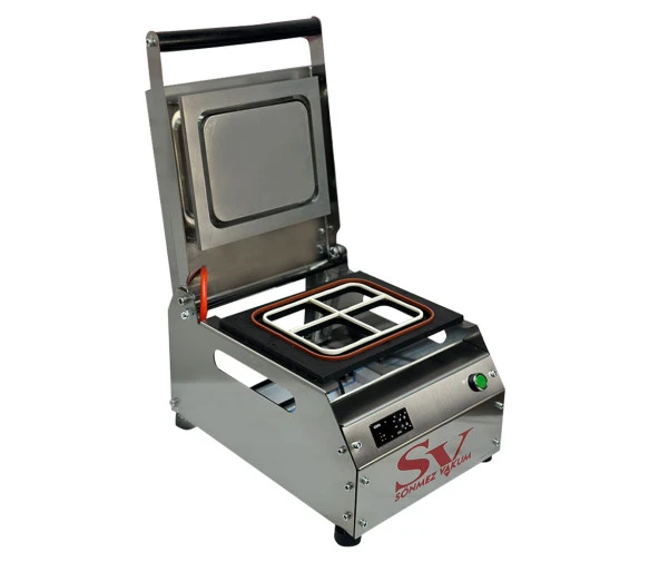 Sönmez Manuel Kase Kapatma 4 Gözlu Tabak Kapatma Makinesi Paslanmaz - 2