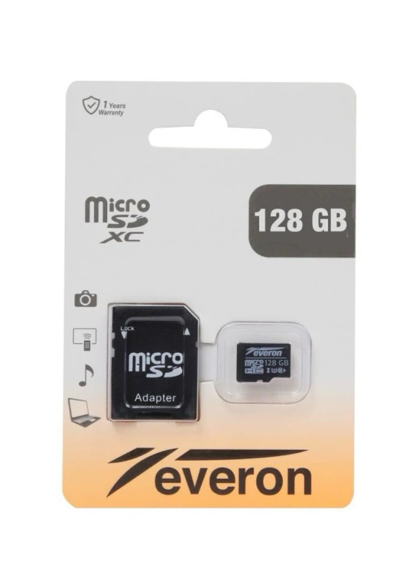 Everon 128GB Micro SD Hafıza Kartı Adaptörlü