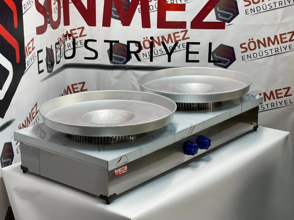 Paslanmaz Çiftli Tantuni Ocağı 60*120 Cm Özel Üretim Tepsi Dahil Özel - Resim 3