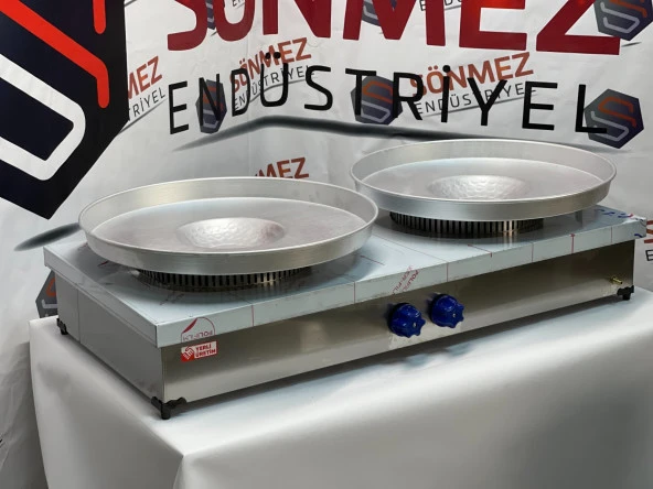 Paslanmaz Çiftli Tantuni Ocağı 60*120 Cm Özel Üretim Tepsi Dahil Özel - Resim 4