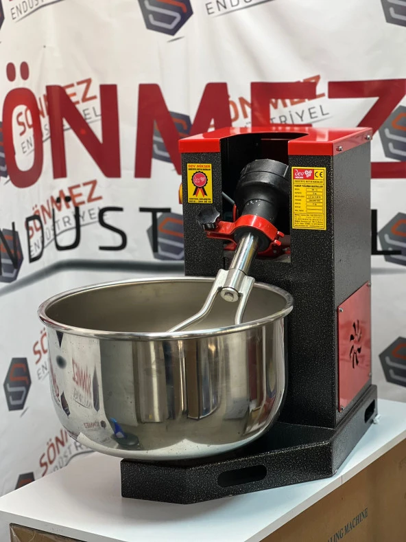 Dev Mikser 15 Kg Devirmeli Hamur Yoğurma Makinesi Ayarlanabilir Mil Çıkan Kazan ürün görseli 1