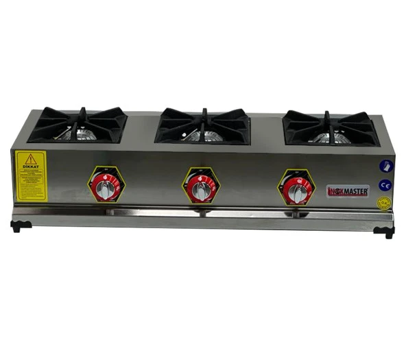 İnoxmaster 3lü Mini Ocak Ce Belgeli Doğalgazlı - 4