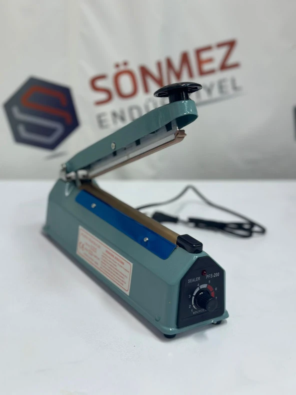 SÖNMEZ Fs-200  20 Cm Metal Gövde Naylon Poşet Ağzı Kapatma Yapıştırma Makinesi - Resim 3