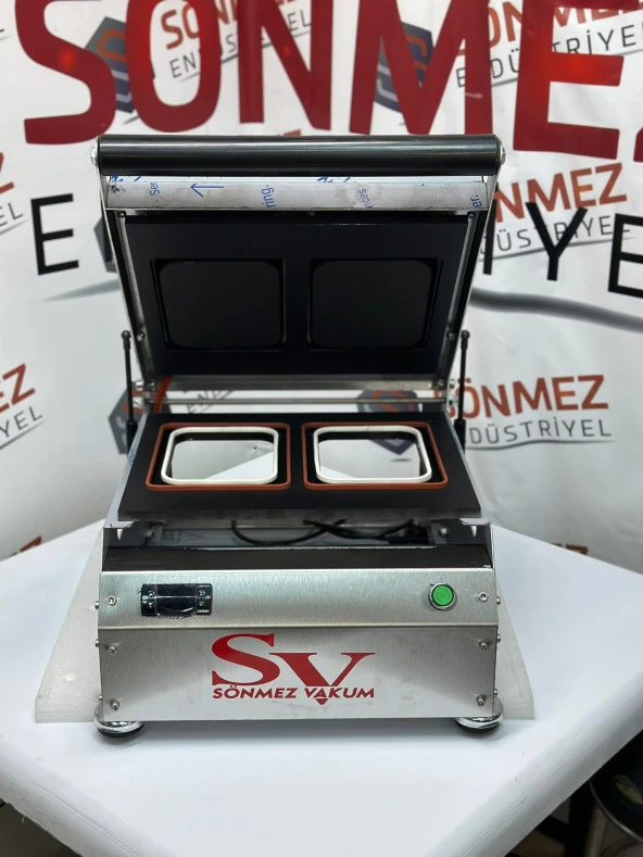 Sönmez Vakum 190*144 Kase Tabak Kapatma Makinesi 2 li Kalıp - 4