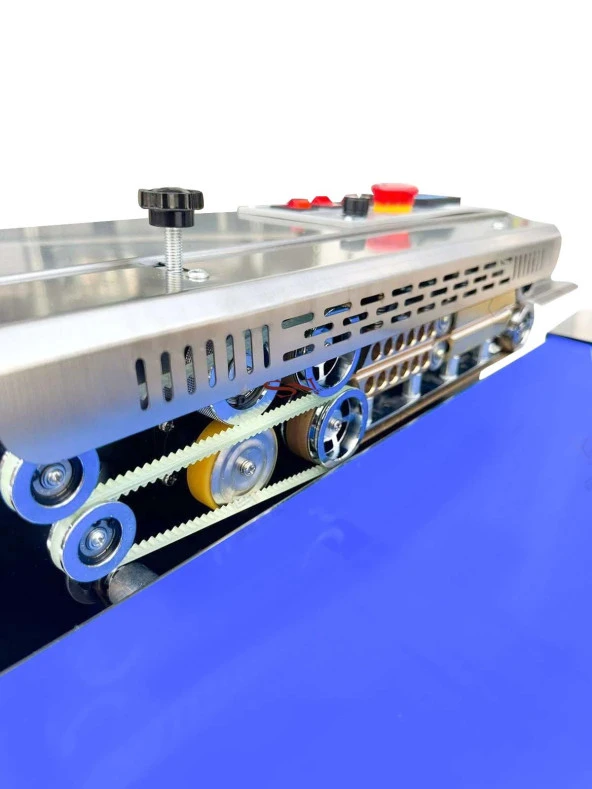 Sönmez Vakum Otomatik Geniş Konveyörlü Poşet Ağzı Yapıştırma Makinesi - Resim 3