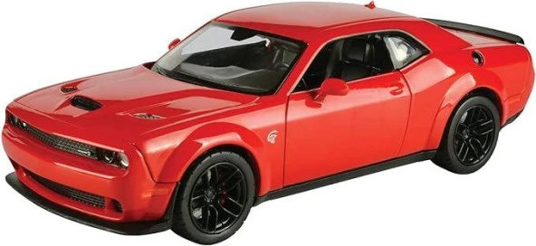 MotorMax 2018 Dodge Challenger SRT Hellcat Widebody 1/24 Kırmızı Model Araba ürün görseli 1