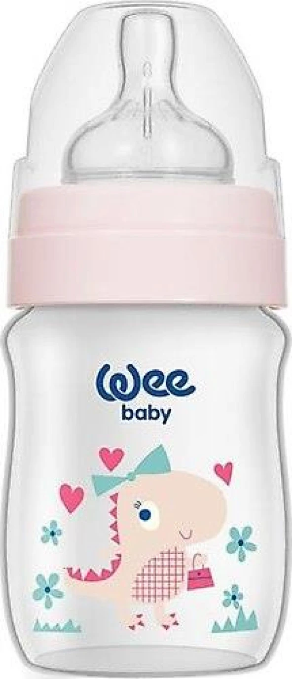 Wee Baby Klasik Plus Geniş Ağızlı Pp Biberon 150 ML PEMBE (0-6 AY)