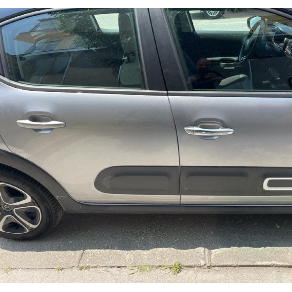 Citroen C3 Krom Kapı Kolu 4 Kapı 2017+ Paslanmaz Çelik - 4