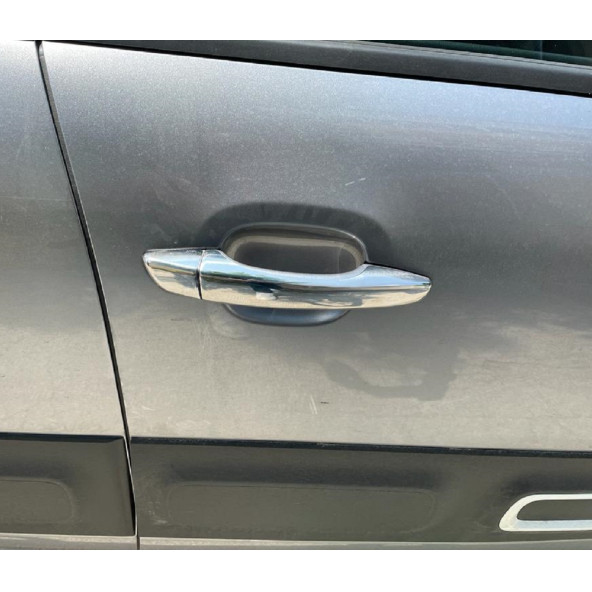 Citroen C3 Krom Kapı Kolu 4 Kapı 2017+ Paslanmaz Çelik - 6