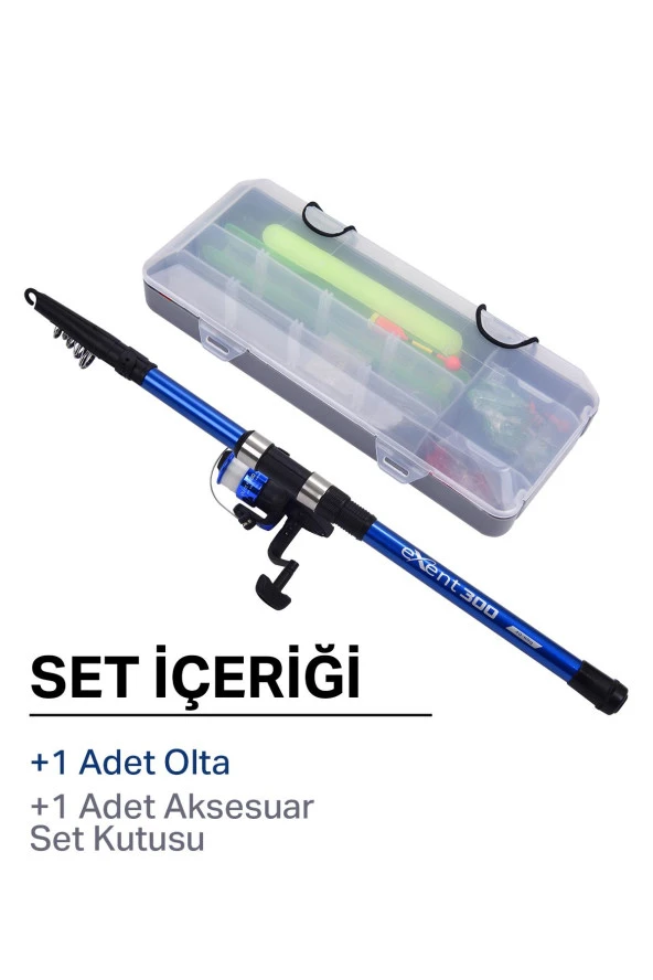 Exent Tam Takım Hobi Kıyı Olta Seti - 300cm Kamışla ürün görseli 1