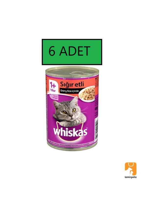 Biftekli Konserve Yaş Mama 400 Gr X 6 ADET