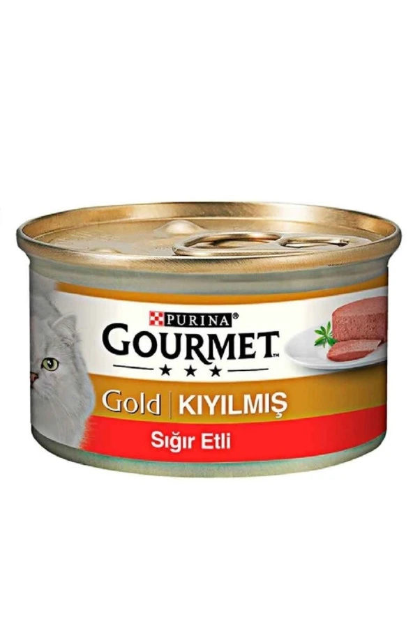 Gourmet Gold Kıyılmış Sığır Etli Kedi Konservesi 85gr (8 Adet) Beef ürün görseli