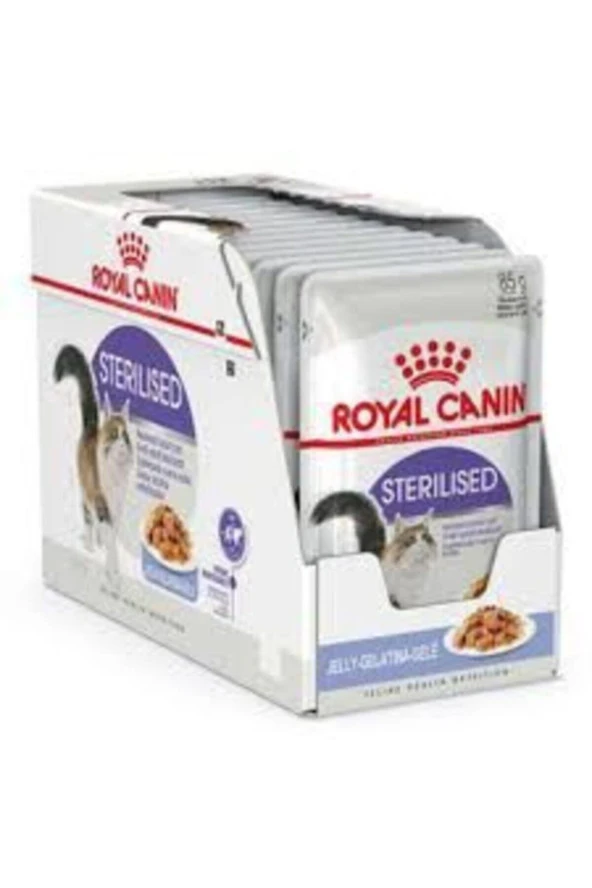Sterilised Jelly Kısır Kedi Pouch Yaş Mama 85 gr x 12 Adet