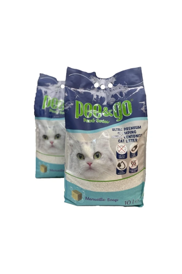 Pee&Go Kedi Kumu 10 Lt Sabun Kokulu x 2 ADET