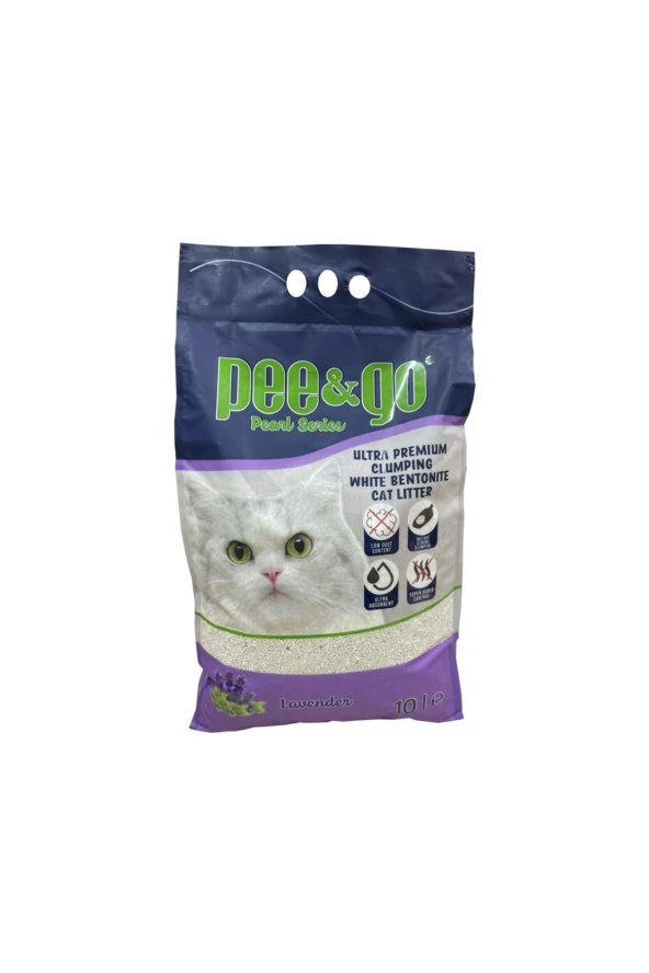 Pee&Go Kedi Kumu 10 Lt Lavanta Kokulu x 2 ADET - Resim 2