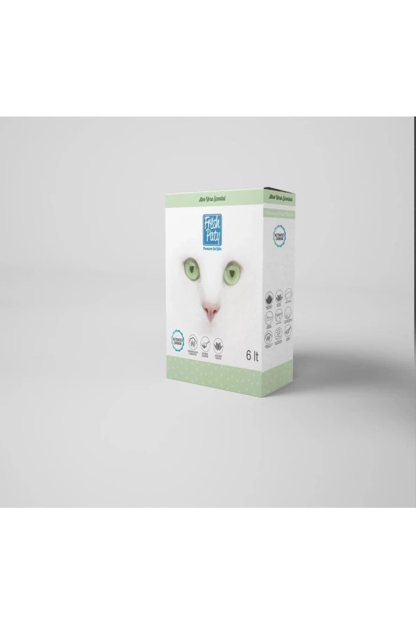 Fresh Paty Aloe Veralı Kokulu Aktif Carbonlu Kedi Kumu 6 Lt X 2 Adet - 1