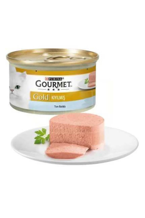 Gold Kıyılmıs Ton Balıklı Kedi Yaş Konservesi 85 Gr(6 Adet)