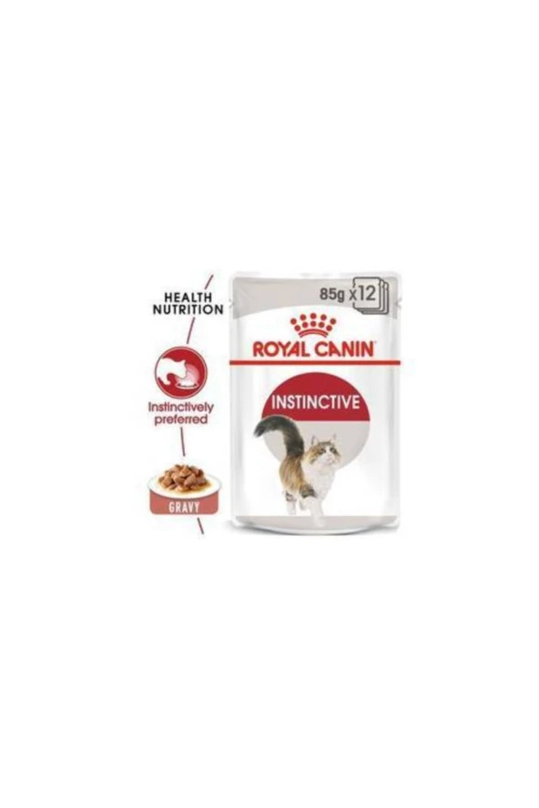 Instinctive Gravy Adult 85 Gr X 12 Adet Yaş Kedi Maması Pounç - Resim 3