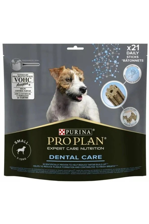 Pro Plan Dental Care Küçük Irk Köpek Ödül Maması 21 Adet 345gr Küçük ırk yetişkin köpekler (7-12 kg)