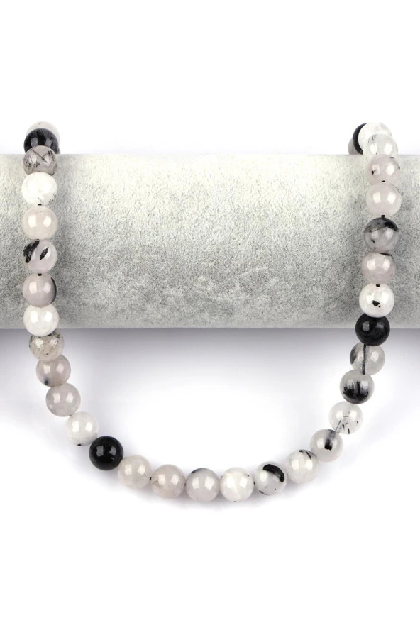 Rutil Kuvars Doğal Taş Dizi 10 mm Küre Kesim - Resim 2