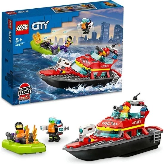 LEGO® City Itfaiye Kurtarma Teknesi 60373 - 5 Yaş ve Üzeri Uygulamalı Oyunları Seven Çocuklar Için Oyuncak Yapım Seti (1