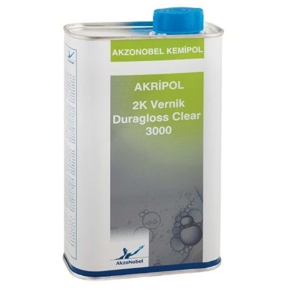 AkzoNobel Akripol 2k Akrilik Duragloss Clear 3000 Vernik Çeşitler