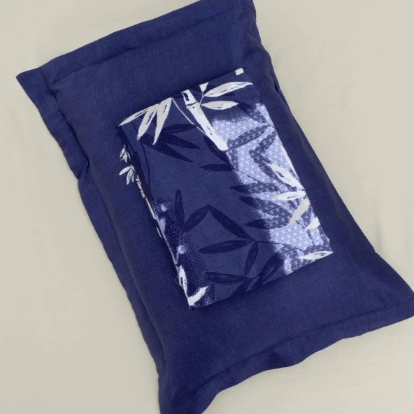 BASKILI SATEN ÇİFT KİŞİLİK NEVRESİM TAKIMI BAMBOO - Resim 4