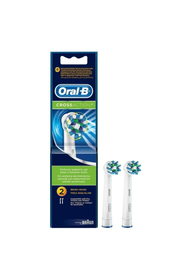 Oral-B Oral B Crossactıon 2li Diş Fırçası Yedek Başlık