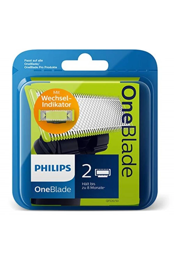 Philips Oneblade Qp220/50 Yedek Bıçak, 2’li Paket, 1 Adet