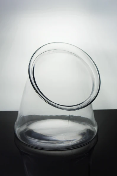 Paşabahçe Denizli Cam El İmalatı Eğik Vazo 1003121 23011 - Resim 2