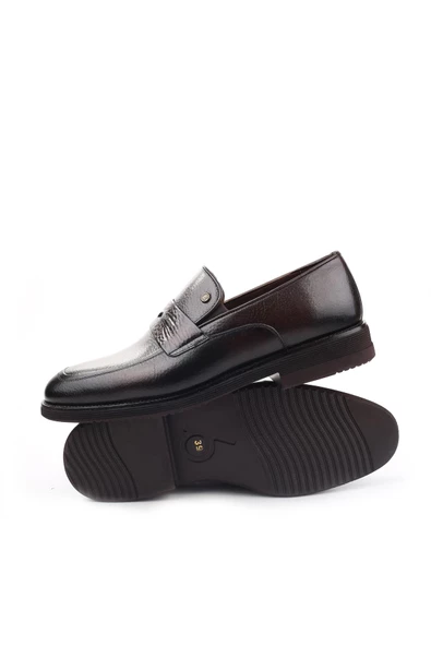 Benart 733 Hakiki Deri Bağcıksız Günlük Erkek Ayakkabı - Resim 8