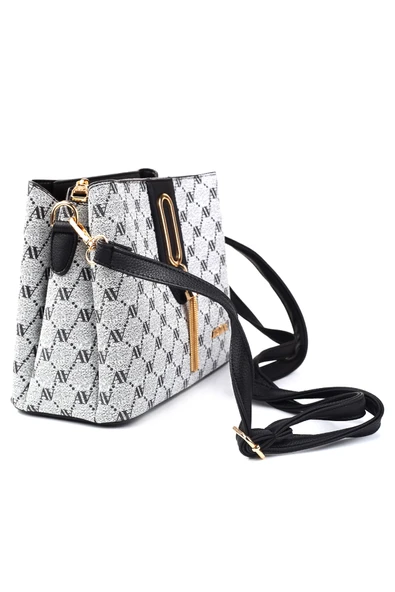 Armine 361-Nokta Baskılı Kadın El & Omuz Çantası - Resim 3