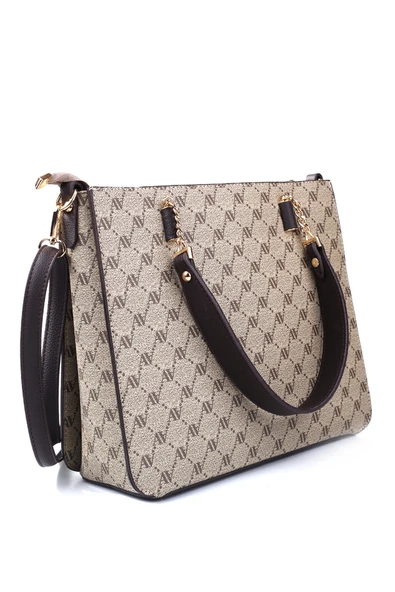 Armine 362 Nokta Baskılı Kadın El & Omuz Çantası - Resim 6