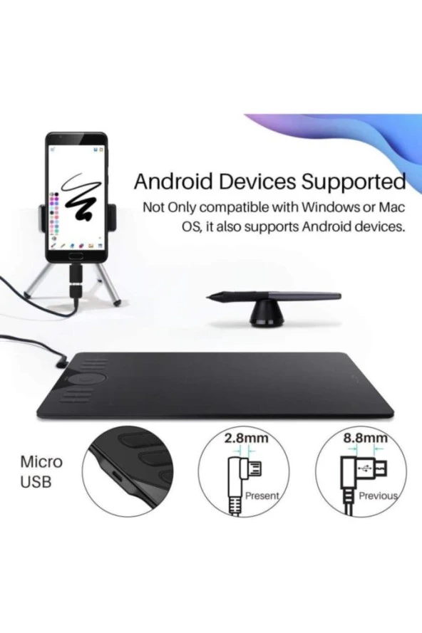 Huion HS610 10x6.25" Grafik Tablet - 6