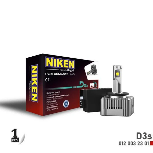 LED XENON PRO SERISI D3S 1 ADET NIKEN 0120032301 OEM