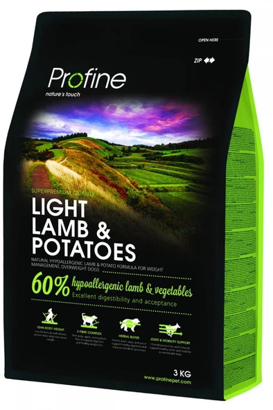 Profine 3Kg Light Adult Kuzu Etli  Yetişkin Köpek Maması